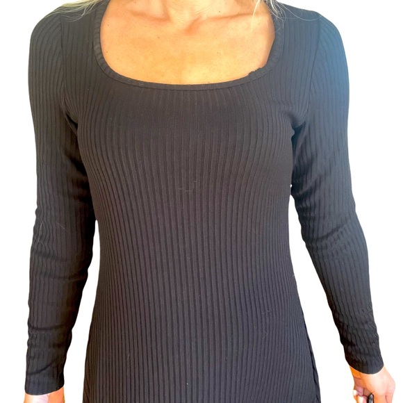 NWT! Old Navy Ribbed Knit, long sleeve Fit and Flare Minidress Small Tall - Picture 8 of 8